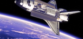Space Shuttle In Space